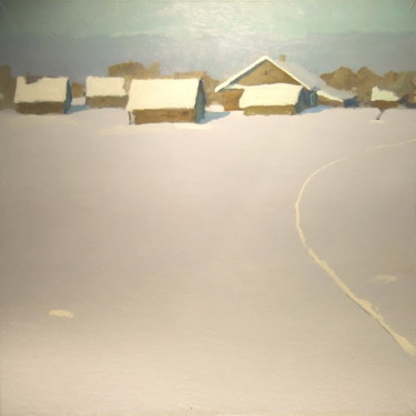 Картина под названием "The winter day" - Eugenie Sizov, Подлинное произведение искусства