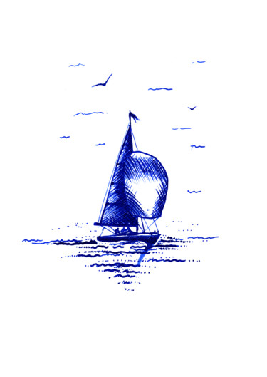 Insouciance Drawing titled "Insouciance" by Ольга Смирнова, Original Art, Ink