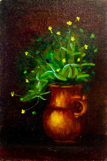Картина под названием "Meadow flowers" - Ольга Смирнова, Подлинное произведение искусства, Масло