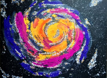 Painting titled "Galaxy" by Art-Teodora, Original Artwork, Acrylic