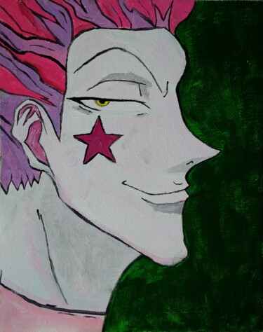 Painting titled "Hisoka" by Art-Teodora, Original Artwork, Oil