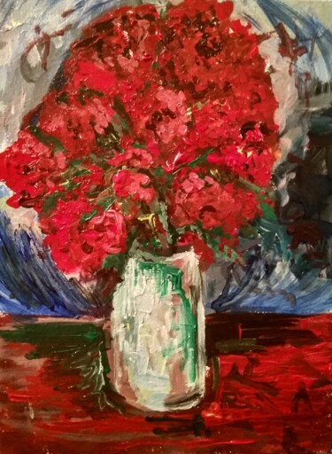 Painting titled "still Life Bouquet" by Art-Teodora, Original Artwork, Acrylic