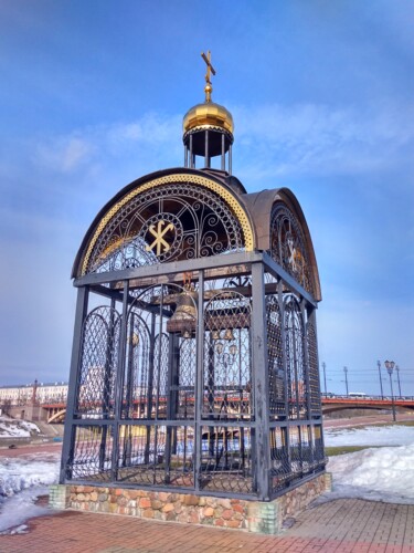 Fotografia intitolato "bell tower" da Art-Teodora, Opera d'arte originale, Fotografia digitale