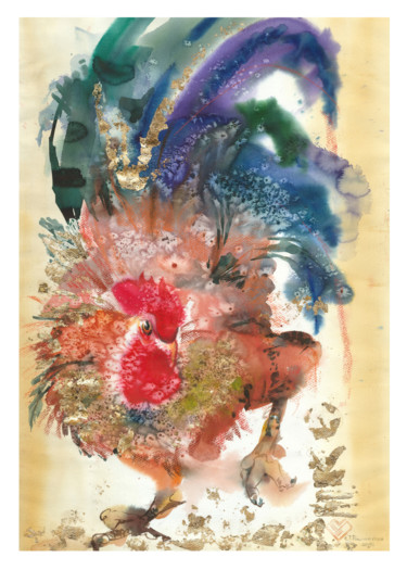 Картина под названием ""ИЮЛЬ"" - Tatiana Ponomareva, Подлинное произведение искусства, Акварель