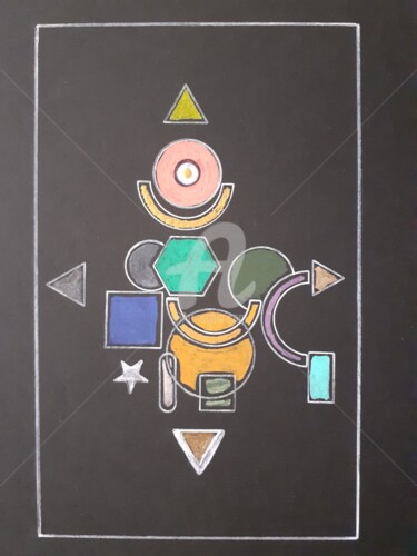 Schilderij getiteld "" Symbolisme "" door Art'Tuitive, Origineel Kunstwerk, Acryl