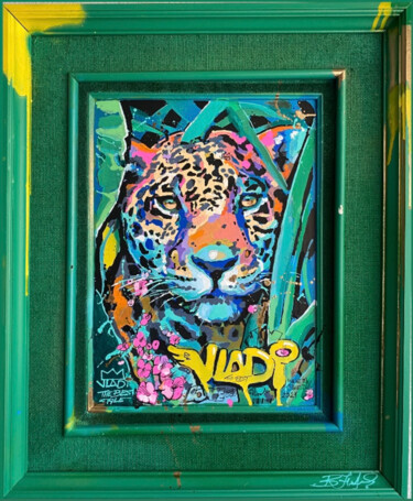 Peinture intitulée "Jaguar" par Art Vladi, Œuvre d'art originale, Acrylique