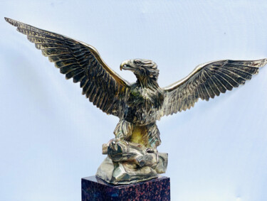 Sculptuur getiteld "GREAT EAGLE" door Art Vladi, Origineel Kunstwerk, Bronzen