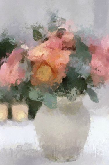 Картина под названием "Bouquet" - Julia Ya, Подлинное произведение искусства, Масло