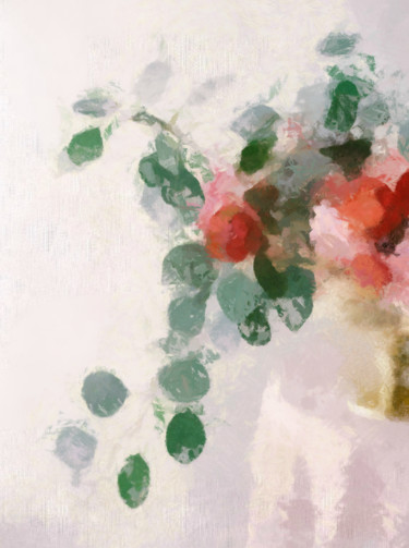 Картина под названием "Flowers at the wind…" - Julia Ya, Подлинное произведение искусства, Масло