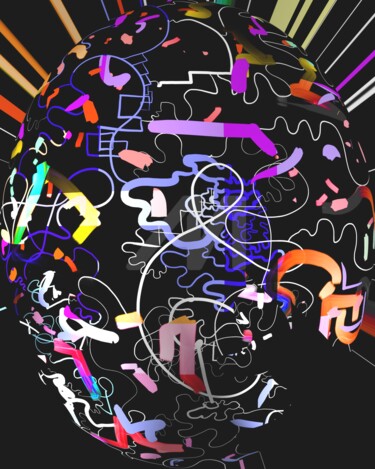Abstract digital art Digital Arts titled "Abstract digital art" by Art24k, Original Art, Digital Painting