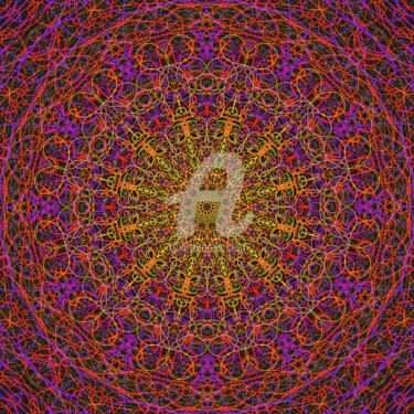 Digital Arts titled "Mandala art" by Art24k, Original Artwork, Digital Painting