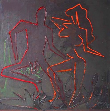Painting titled "" Dancing in the Gr…" by Stanislav Lishansky, Original Artwork