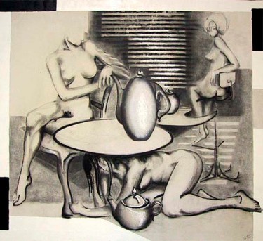 Painting titled "" Mad Tee Party "" by Stanislav Lishansky, Original Artwork