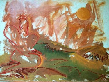 Painting titled "" Woman and the Sun…" by Stanislav Lishansky, Original Artwork