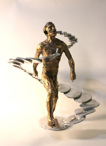 Скульптура под названием "Way to myself (Путь…" - Adel Sculptor, Подлинное произведение искусства, Бронза