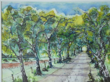 Schilderij getiteld ""entre Allee"" door Urs, Origineel Kunstwerk