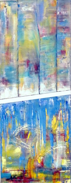 Schilderij getiteld ""Mixed"    Material…" door Urs, Origineel Kunstwerk, Acryl