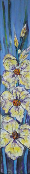 Peinture intitulée ""Yellow blossoms" v…" par Urs, Œuvre d'art originale, Acrylique