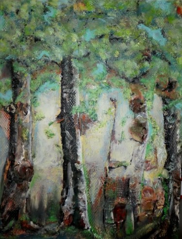Painting titled "Faszination "Wald"" by Urs, Original Artwork, Acrylic