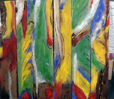 Artcraft titled "Rainbowcolours on w…" by Urs, Original Artwork