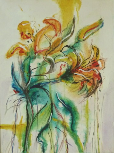 Schilderij getiteld "Wilde Blüten  #arti…" door Urs, Origineel Kunstwerk, Acryl