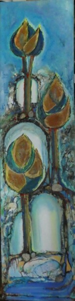 Картина под названием "Fantasia" - Urs, Подлинное произведение искусства, Акрил Установлен на Деревянная рама для носилок