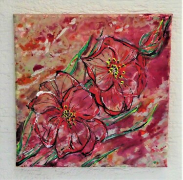 Malerei mit dem Titel "Blütenrausch" von Urs, Original-Kunstwerk, Acryl