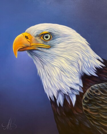 Malarstwo zatytułowany „Eagle” autorstwa Artak Galstyan, Oryginalna praca, Olej
