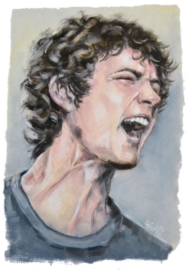 Henning May, Portrait Art Painting titled "Henning May, Portra…" by Ruslan Axenov, Original Art, Oil