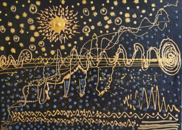 Pintura titulada "Origine / Origin" por Artale Marinella Artist, Obra de arte original, Acrílico Montado en Bastidor de cami…