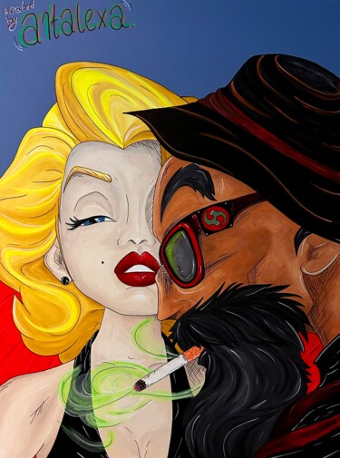 Painting titled "Gangsters Paradise" by Artalexa Creations, Original Artwork, Acrylic