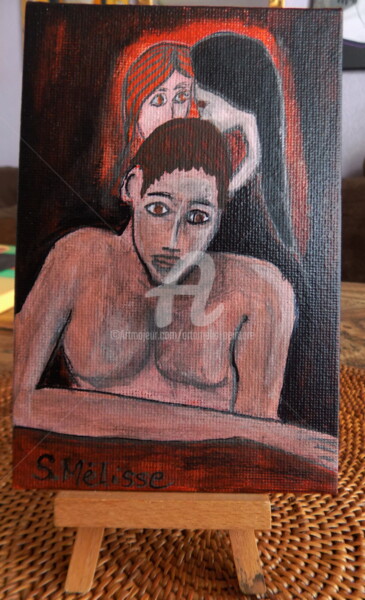 Painting titled "OMNIPRESENCE" by Artamelis, Original Artwork, Acrylic