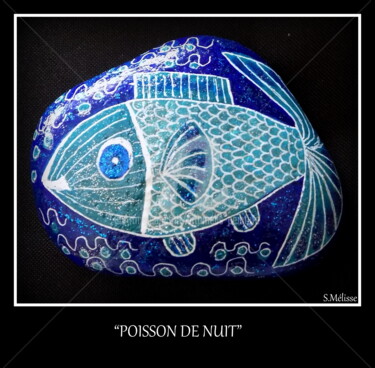 Peinture intitulée "POISSON DE NUIT" par Artamelis, Œuvre d'art originale, Acrylique