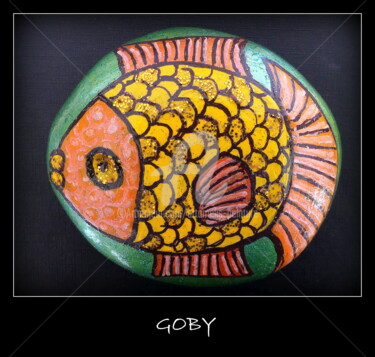 Malerei mit dem Titel "Goby" von Artamelis, Original-Kunstwerk, Acryl
