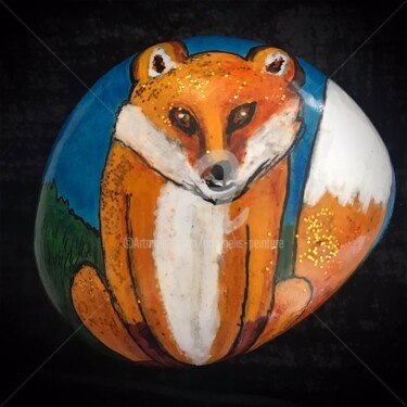 Pintura intitulada "LITTLE FOX" por Artamelis, Obras de arte originais, Acrílico