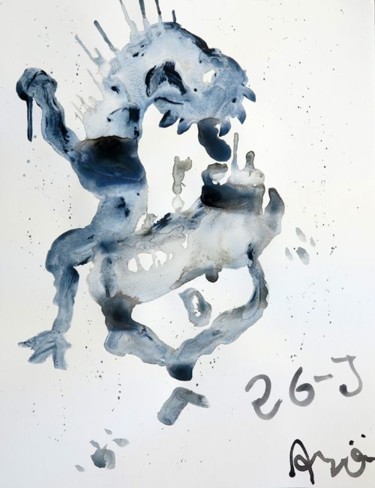 Painting titled "La mala leche" by José Luis Ansón Gómez, Original Artwork, Ink