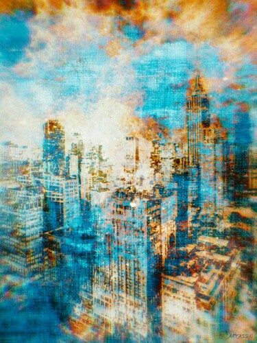 Digital Arts titled "City 1" by Isabelle Cussat (Artassuc), Original Artwork, Photo Montage