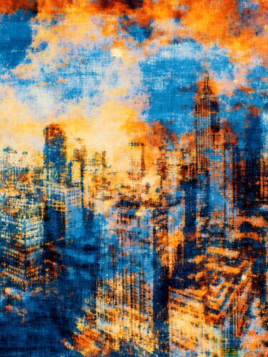 Digital Arts titled "City 4" by Isabelle Cussat (Artassuc), Original Artwork, Photo Montage