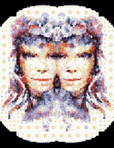 Digitale Kunst getiteld "mosaic-mosaic6.jpg" door Isabelle Cussat (Artassuc), Origineel Kunstwerk