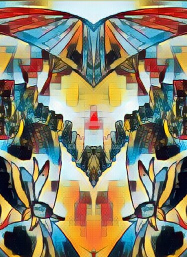 Digitale Kunst getiteld "geometrie-11-20-03-…" door Isabelle Cussat (Artassuc), Origineel Kunstwerk