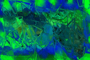 Digital Arts titled "Sous-la-glace" by Artauxmurs, Original Artwork, Digital Painting
