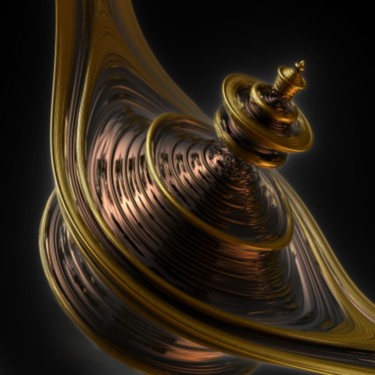 Digital Arts titled "La lampe d'Aladin" by Artauxmurs, Original Artwork, Digital Painting