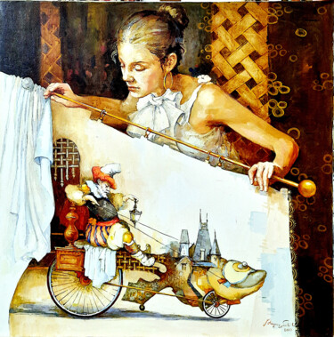 Malerei mit dem Titel "Nostalgy" von Artavazd Talalyan, Original-Kunstwerk, Öl