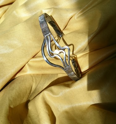 Design intitulée "Bracelet fer" par Ludovic Cussigh, Œuvre d'art originale, Bijoux