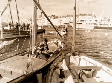 Photographie intitulée "A quai , voile lati…" par Ludovic Cussigh, Œuvre d'art originale, Photographie numérique