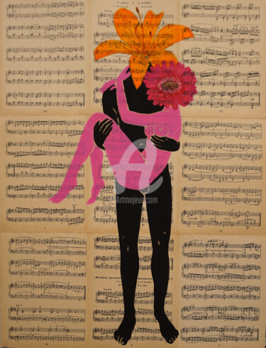 Peinture intitulée "You are my loved fl…" par Anastasia Balabina, Œuvre d'art originale, Gouache