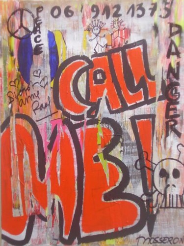 Peinture intitulée "CALL ME" par Beatrice Mosseron, Œuvre d'art originale