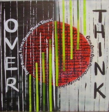 Peinture intitulée "OVERTHINK" par Beatrice Mosseron, Œuvre d'art originale