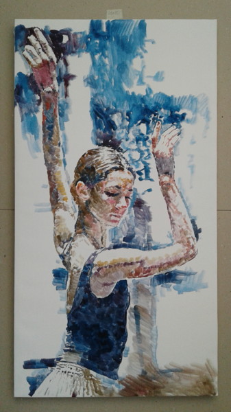 Картина под названием "ballerina" - Bolotbek Mambetov, Подлинное произведение искусства