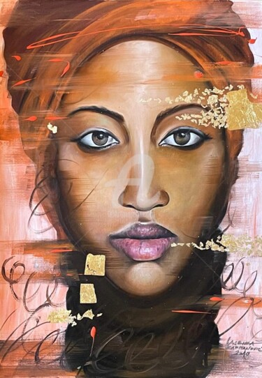 Pintura titulada "“African soul”" por Jasenka Kapitanovic, Obra de arte original, Oleo